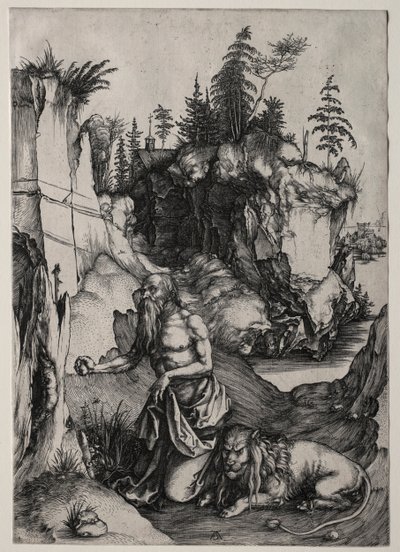 Bűnbánati Szent Jeromos c. 1497. alkotó: Albrecht Dürer