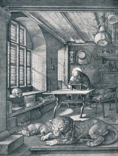 Szent Jeromos tanulmányában, 1514, 1906 alkotó: Albrecht Dürer
