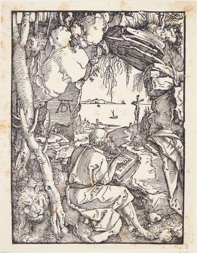 Szent Jeromos a barlangban alkotó: Albrecht Dürer