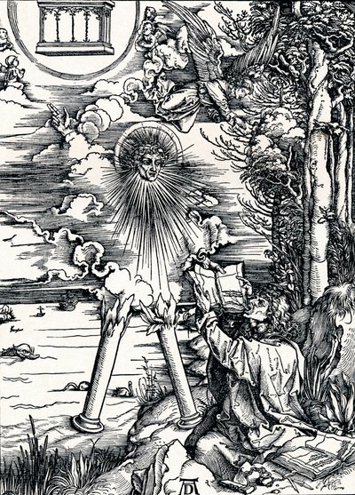 Szent János, felfalja a könyvet, 1498 1906 alkotó: Albrecht Dürer