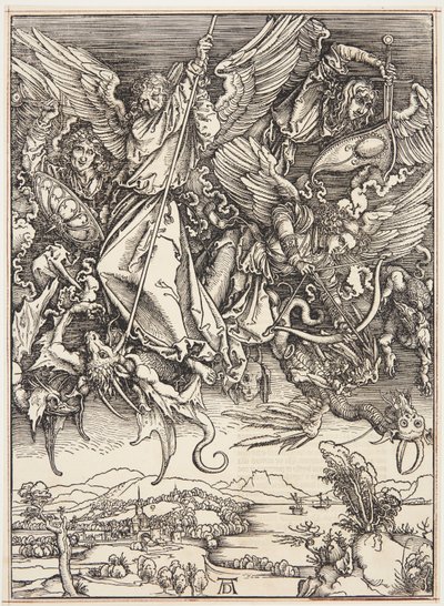Szent Mihály harc a sárkány ellen alkotó: Albrecht Dürer