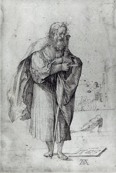 Szent Pál, 1523 (toll és tinta papíron) alkotó: Albrecht Dürer