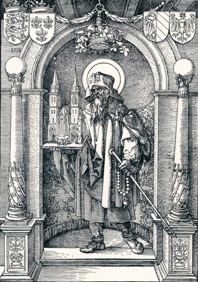 Szent Sebaldus a fülkében, 1518 1906 alkotó: Albrecht Dürer