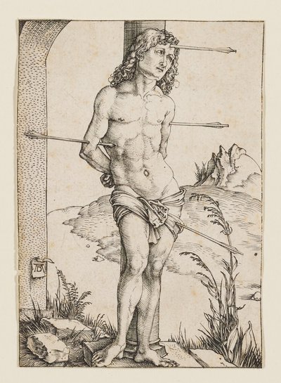 Az oszlophoz kötözött Szent Sebestyén alkotó: Albrecht Dürer