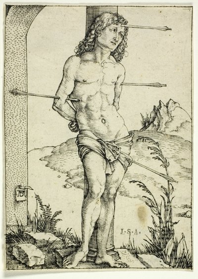 Szent Sebestyén az oszlopnál alkotó: Albrecht Dürer