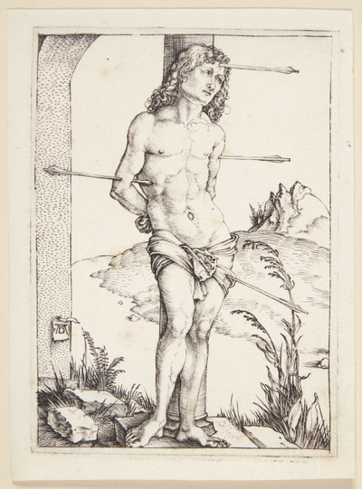 Szent Sebestyén az oszlopnál alkotó: Albrecht Dürer