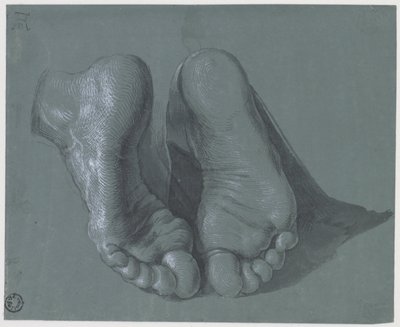 Két láb tanulmánya alkotó: Albrecht Dürer