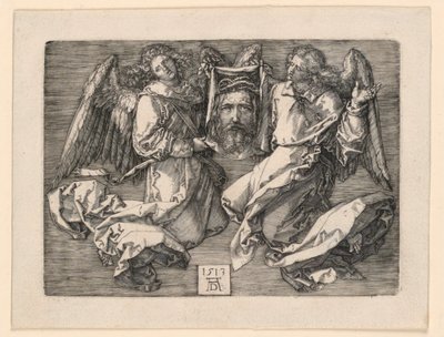 Sudarium Két angyal által megjelenítve alkotó: Albrecht Dürer