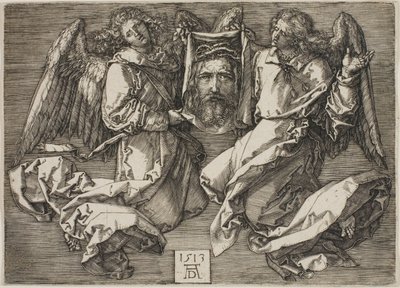Sudarium Két angyal által megjelenítve alkotó: Albrecht Dürer