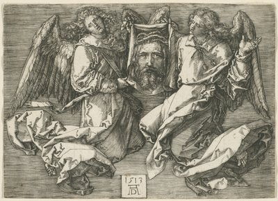 Sudarium Két angyal által megjelenítve alkotó: Albrecht Dürer