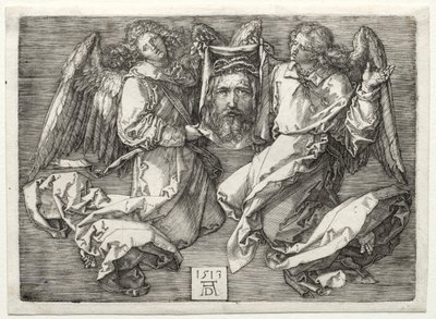 Sudarium Két angyal által megjelenítve alkotó: Albrecht Dürer