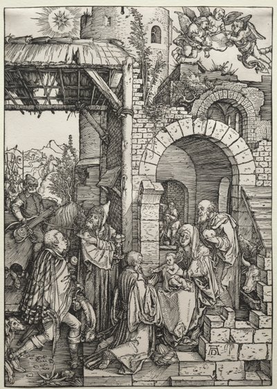 A mágusok imádása c. 1501-1503. alkotó: Albrecht Dürer
