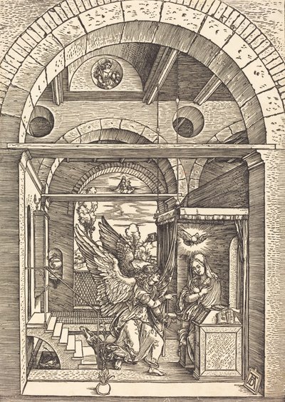 Az Angyali üdvözlet, c. 15021504. alkotó: Albrecht Dürer