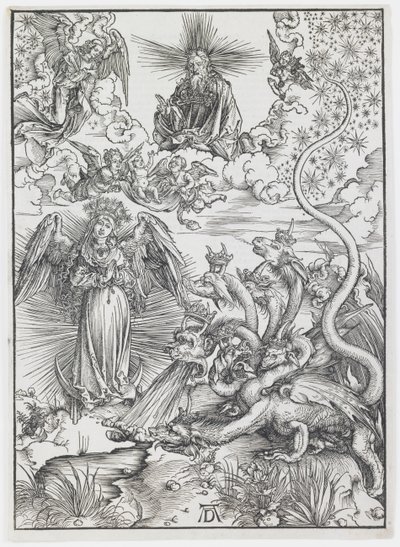 Az apokaliptikus nő, az „Apokalipszis” sorozatból alkotó: Albrecht Dürer