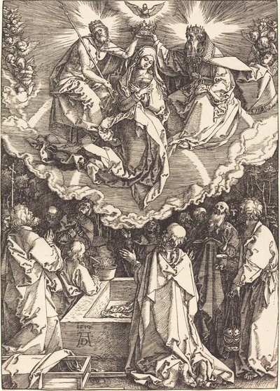 A Szűz Mennybemenetele és Koronázása alkotó: Albrecht Dürer