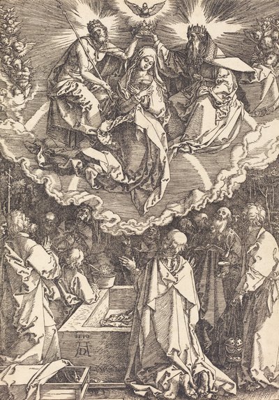 A Szűz Mennybemenetele és Koronázása, 1510. alkotó: Albrecht Dürer