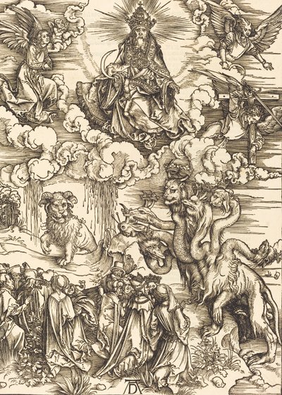 A kétszarvú fenevad, mint egy bárány, 1498. alkotó: Albrecht Dürer