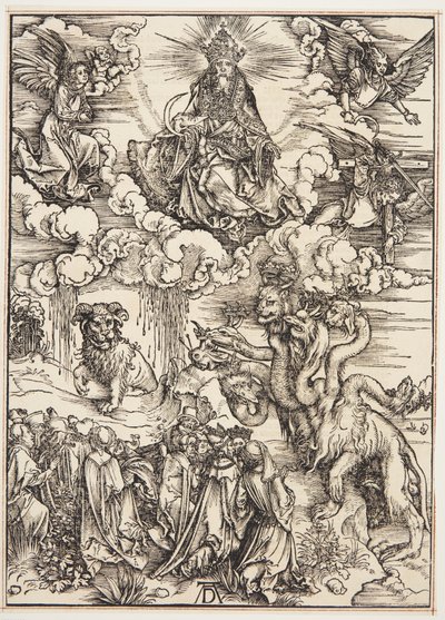 A kétszarvú vadállat, mint egy bárány alkotó: Albrecht Dürer