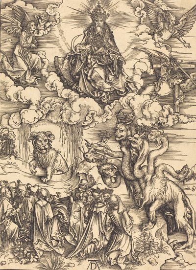 A kétszarvú vadállat, mint egy bárány, valószínűleg c. 14961498. alkotó: Albrecht Dürer