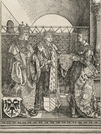 Szép Fülöp eljegyzése Kasztíliai Joannával, 1515. alkotó: Albrecht Dürer
