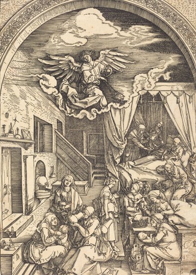 A Szűz születése, c. 15031504. alkotó: Albrecht Dürer