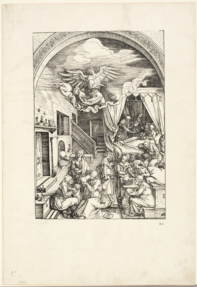 A Szűz születése, A Szűz életéből alkotó: Albrecht Dürer