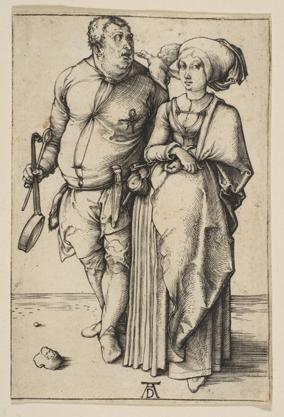 A Szakács és felesége, kb. 1496. alkotó: Albrecht Dürer
