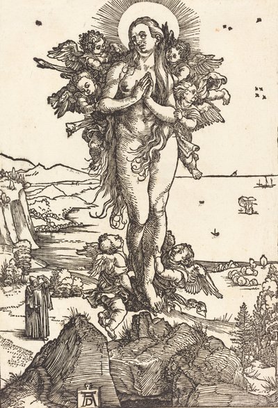 Szent Mária Magdolna felemelkedése, c. 15041505. alkotó: Albrecht Dürer