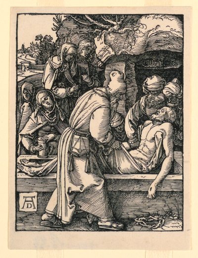 The Tombment, A kis szenvedély sorozatból alkotó: Albrecht Dürer