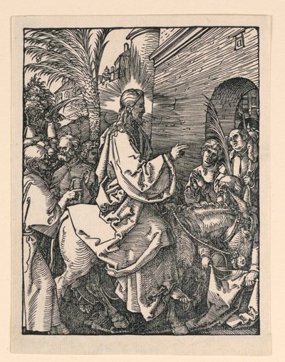 Krisztus belépése Jeruzsálembe, A kis szenvedély sorozatból alkotó: Albrecht Dürer