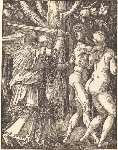 A Paradicsomból való kiűzetés, A kis szenvedélyből alkotó: Albrecht Dürer
