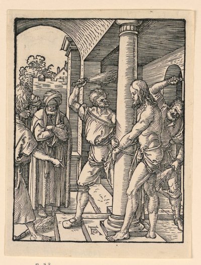 A zászlózás, A kis szenvedély sorozatból alkotó: Albrecht Dürer