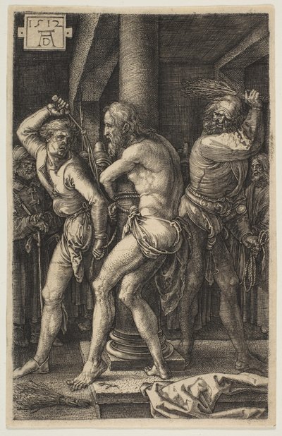 A zászlózás, A szenvedélyből, 1512. alkotó: Albrecht Dürer