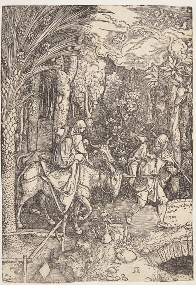 Repülés Egyiptomba alkotó: Albrecht Dürer