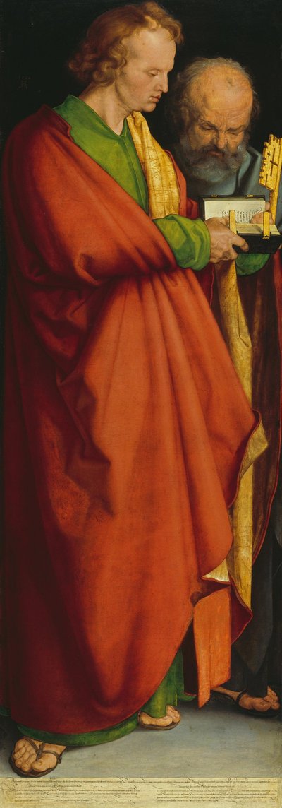 A négy apostol, Szent János és Szent Péter alkotó: Albrecht Dürer