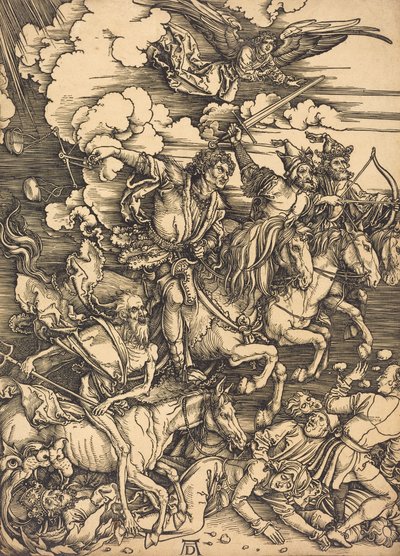 A négy lovas, valószínűleg c. 14961498. alkotó: Albrecht Dürer