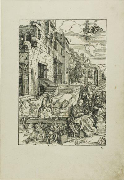 A Szent Család Egyiptomban, A Szűz életéből alkotó: Albrecht Dürer