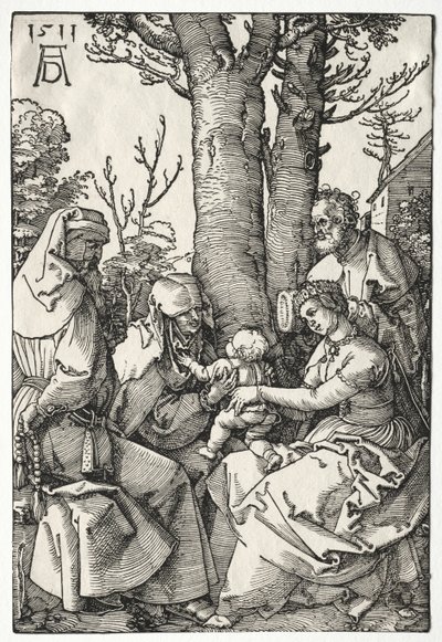 A Szent Család Joachimmal és Annával alkotó: Albrecht Dürer