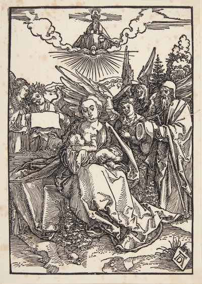 A Szent Család öt angyallal alkotó: Albrecht Dürer