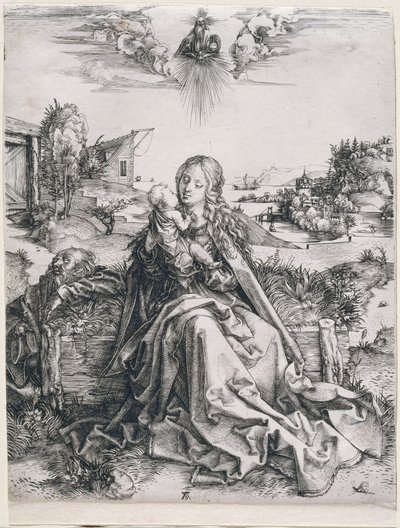 A Szent Család a szitakötővel alkotó: Albrecht Dürer