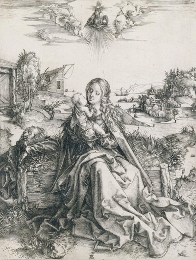 A Szent Család a szitakötővel alkotó: Albrecht Dürer