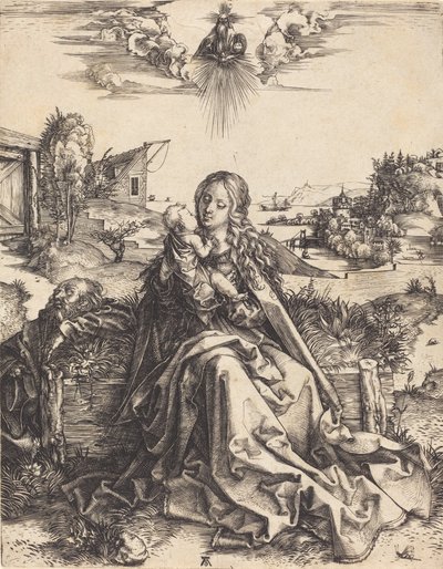 A Szent család a májusi légkörrel, 14951496. alkotó: Albrecht Dürer