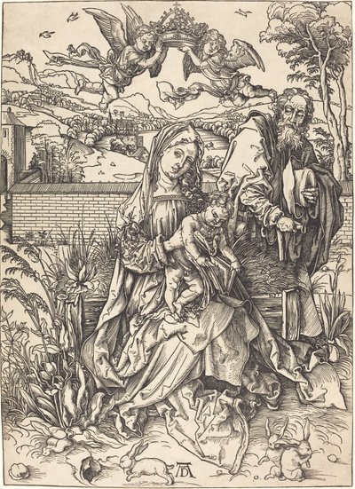 A Szent Család a három nyúllal alkotó: Albrecht Dürer