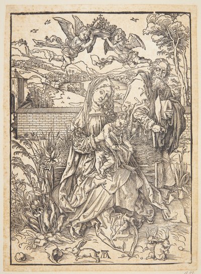 A Szent Család három nyúllal alkotó: Albrecht Dürer