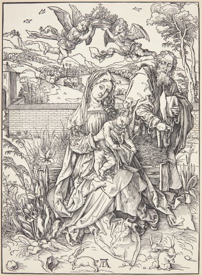 A Szent Család három nyúllal alkotó: Albrecht Dürer