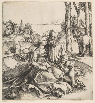 A rosszul válogatott pár, kb. 1495. alkotó: Albrecht Dürer