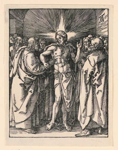 Szent Tamás hitetlensége, A kis szenvedély sorozatból alkotó: Albrecht Dürer