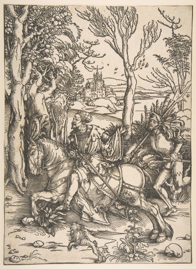 The Knight and Man-at-Arms.n.d. alkotó: Albrecht Dürer