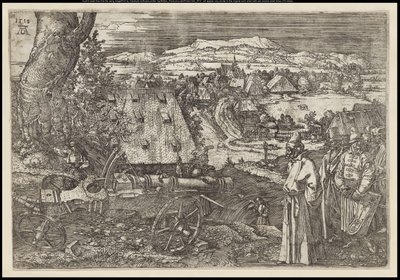 A táj az ágyúval, 1518 alkotó: Albrecht Dürer