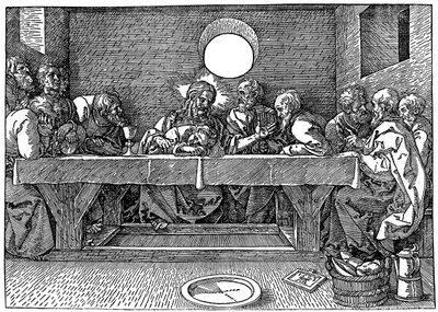 Az utolsó vacsora, 1523, 1936 alkotó: Albrecht Dürer